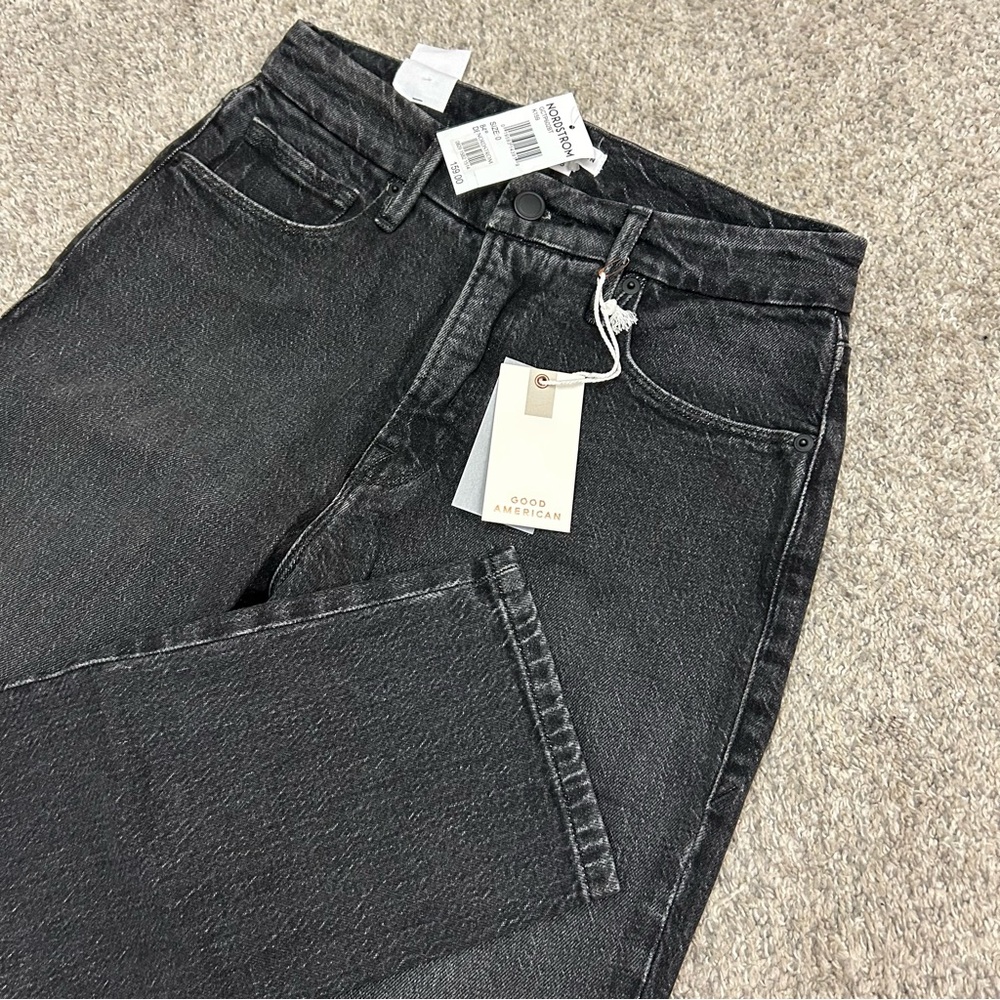 Good American Good Classic Jeans Women’s‎ 0/25 Black Denim Skinny New with Tags